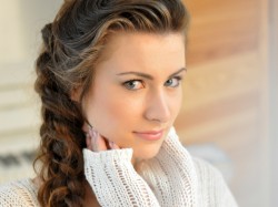 DebraSweet from Live Jasmin with braided ponytail