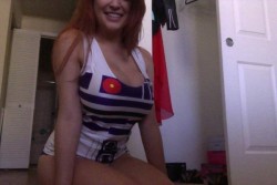 Tessa Fowler in R2D2 top