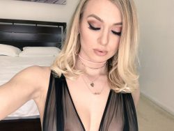 Natalia Starr in sheer top