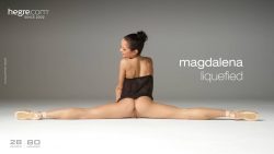 ballerina Magdalena flexible & nude does grand écart in Liquefied | Hegre Art