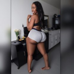 Zmeena Orr flaunts her big phat ass