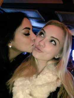 Trinity St Clair kissing Alex Grey