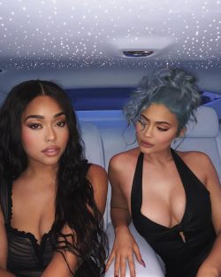 Jordyn Woods in car with Kylie Jenner