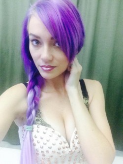 VirginKrishna from My Free Cams with purple braid