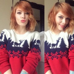 Francesca Louise in Christmas sweater