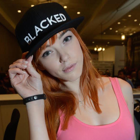 Anny Aurora with Blacked baseball cap