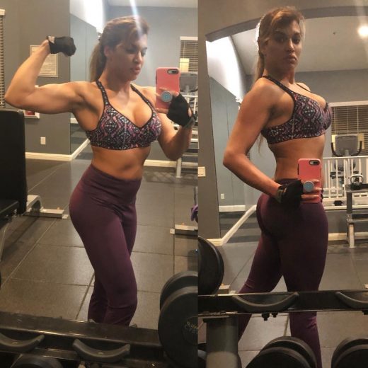 gym selfie by fit Mercedes Carrera