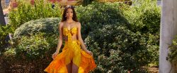 Lia Lin in sexy yellow dress | Vixen